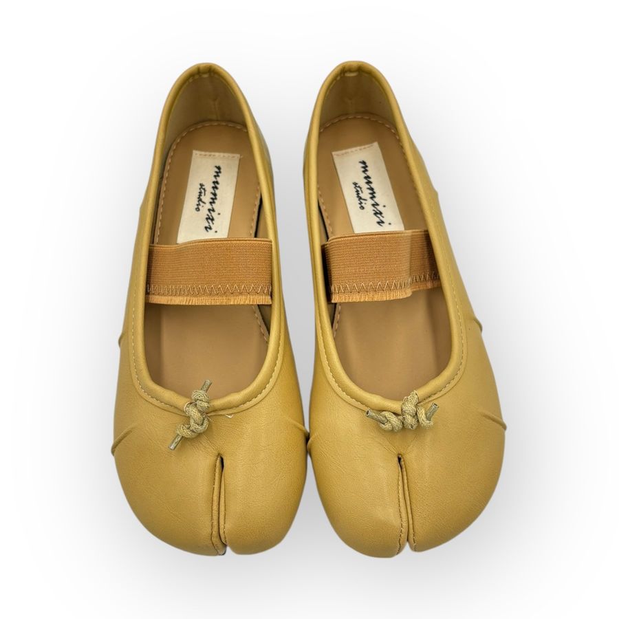 Giày Búp Bê Nữ TGG D5928-1 Màu Cà Phê Da Mềm Size 38