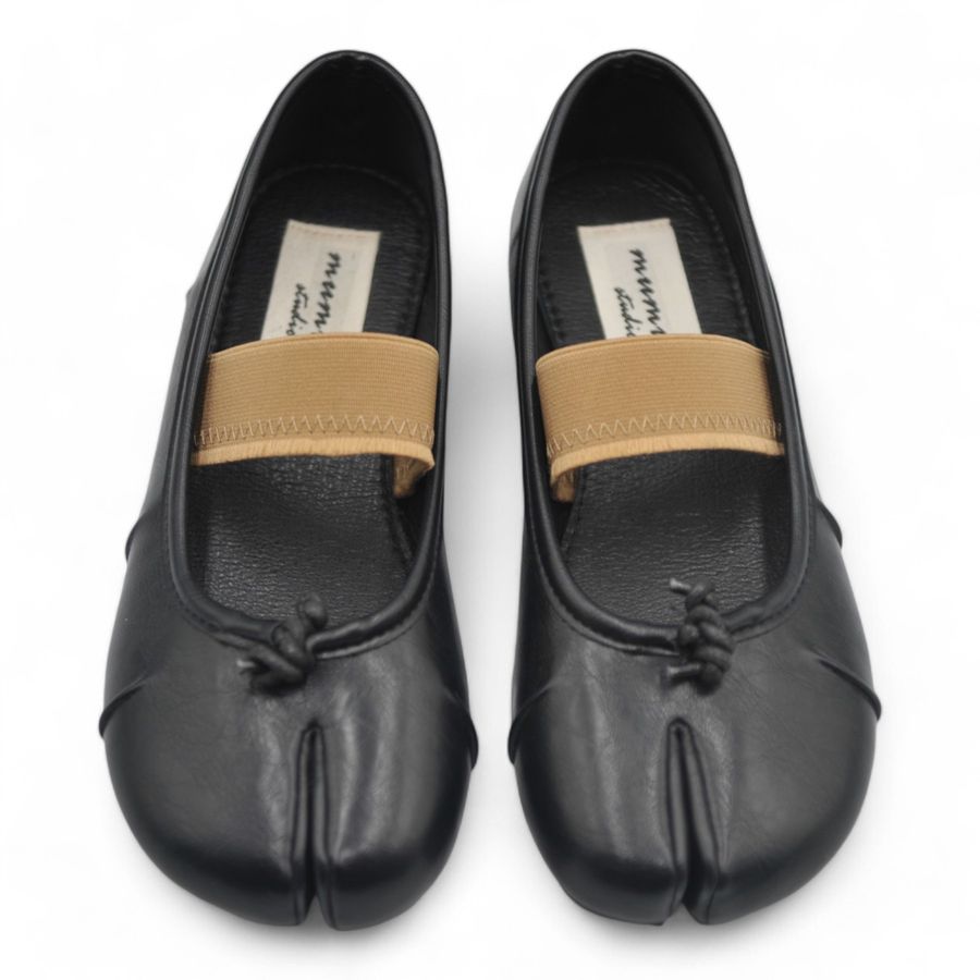 Giày Búp Bê Nữ TGG D5928-1 Màu Đen Da Mềm Size 35
