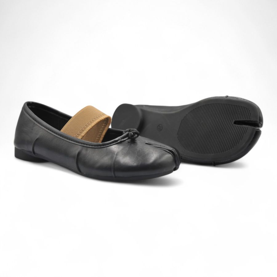 Giày Búp Bê Nữ TGG D5928-1 Màu Đen Da Mềm Size 37