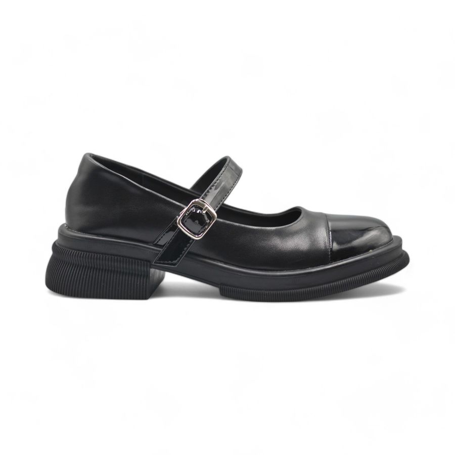 Giày Búp Bê Nữ TGG J248-1 Da Lì Màu Đen Size 37
