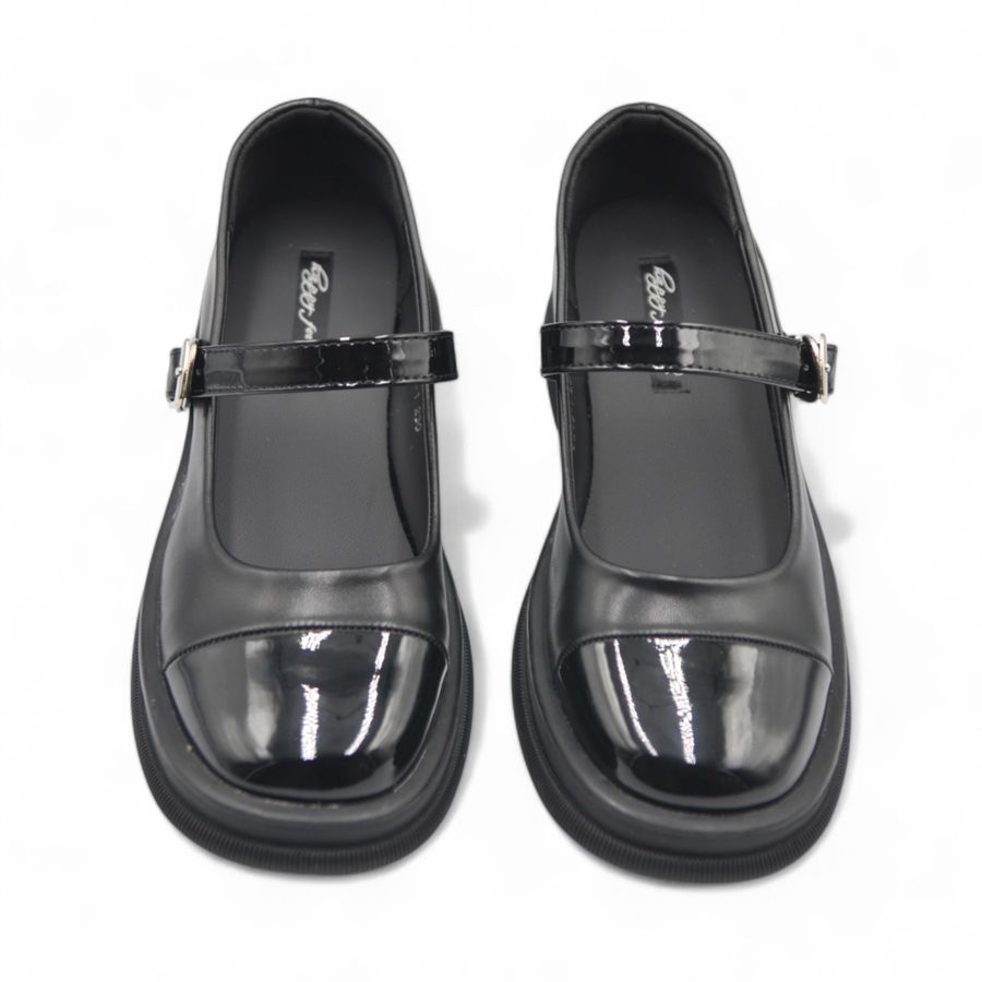 Giày Búp Bê Nữ TGG J248-1 Da Lì Màu Đen Size 37