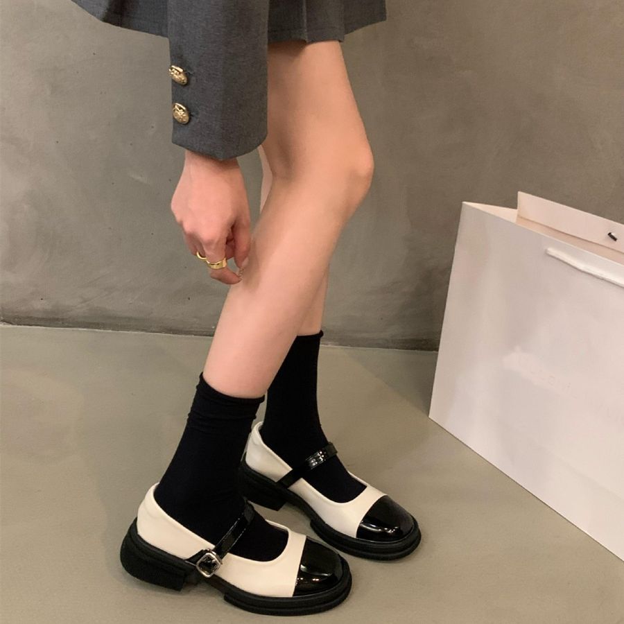 Giày Búp Bê Nữ TGG J248-1 Da Lì Màu Trắng Size 37