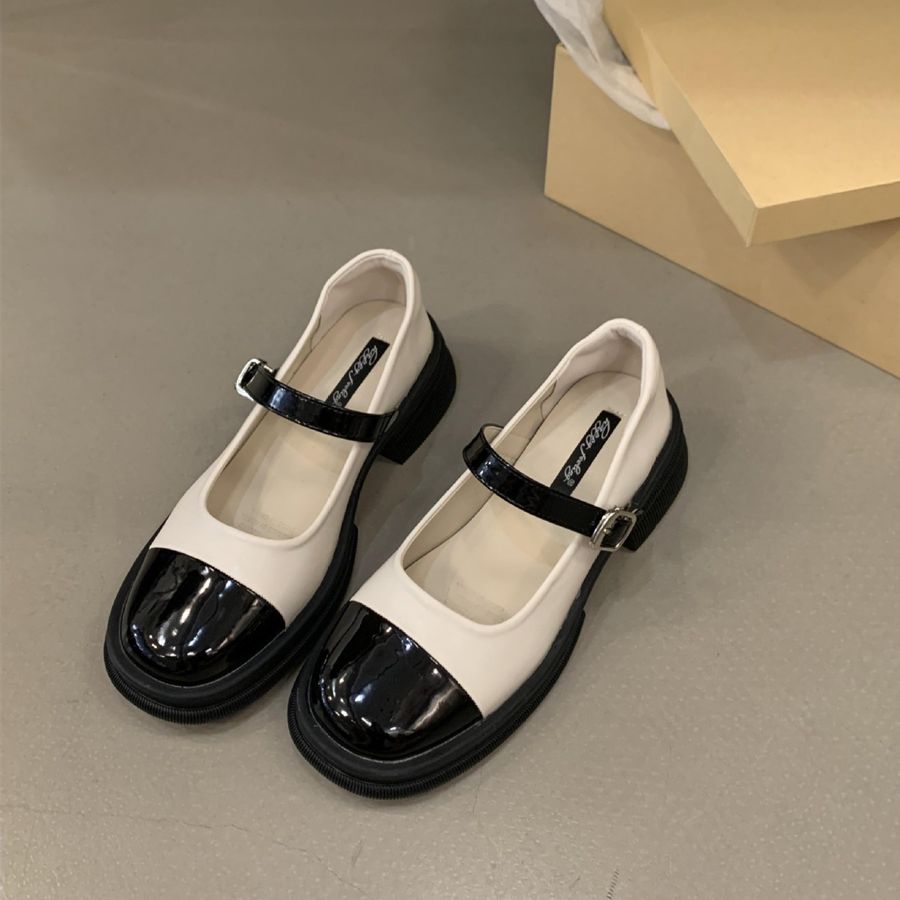 Giày Búp Bê Nữ TGG J248-1 Da Lì Màu Trắng Size 37