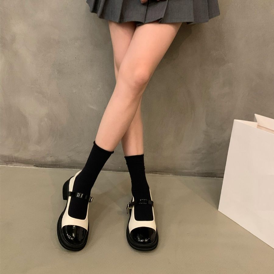 Giày Búp Bê Nữ TGG J248-1 Da Lì Màu Trắng Size 37