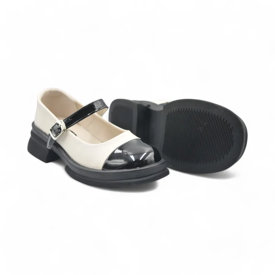 Giày Búp Bê Nữ TGG J248-1 Da Lì Màu Trắng Size 38