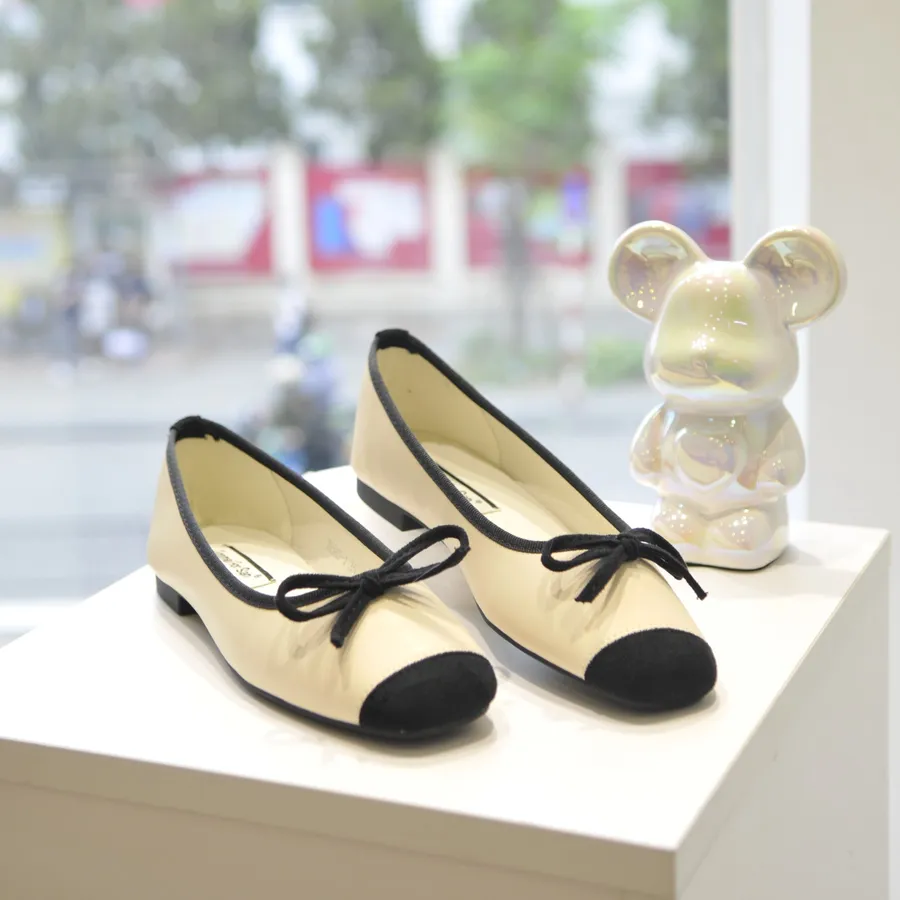 Giày Búp Bê Nữ TGG JM588-1 Màu Be Size 39