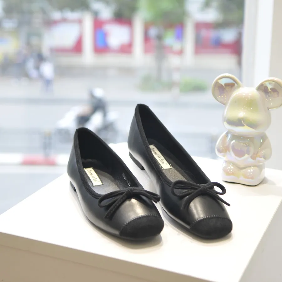 Giày Búp Bê Nữ TGG JM588-1 Màu Đen Size 35