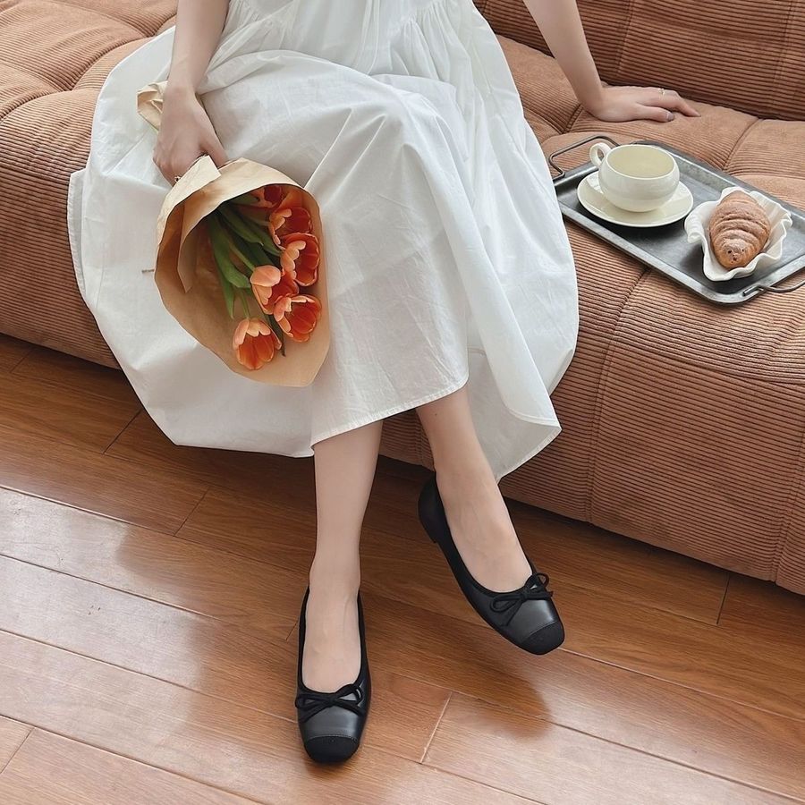 Giày Búp Bê Nữ TGG JM588-1 Màu Đen Size 37