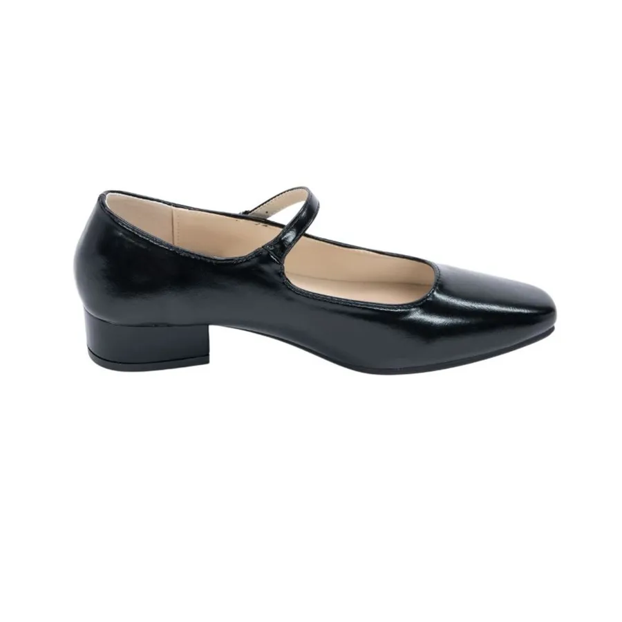 Giày Búp Bê Nữ TGG UN5995-1 Màu Đen Da Trơn Size 38