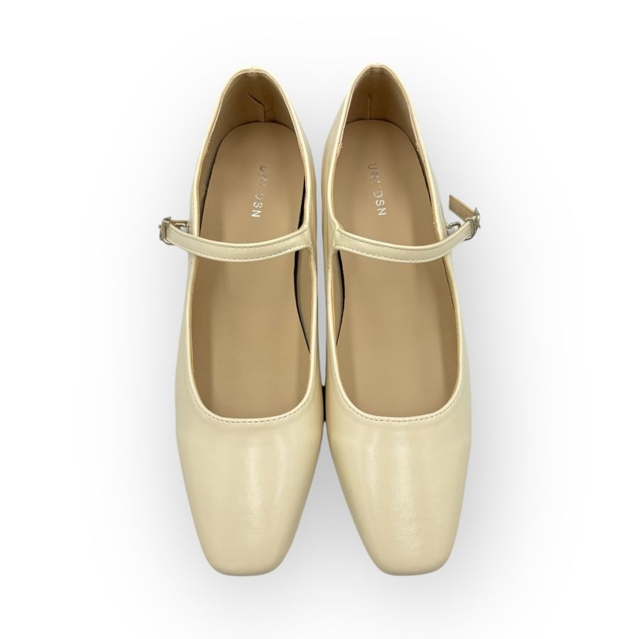 Giày Búp Bê Nữ TGG UN5995-1 Màu Trắng Da Trơn Size 35
