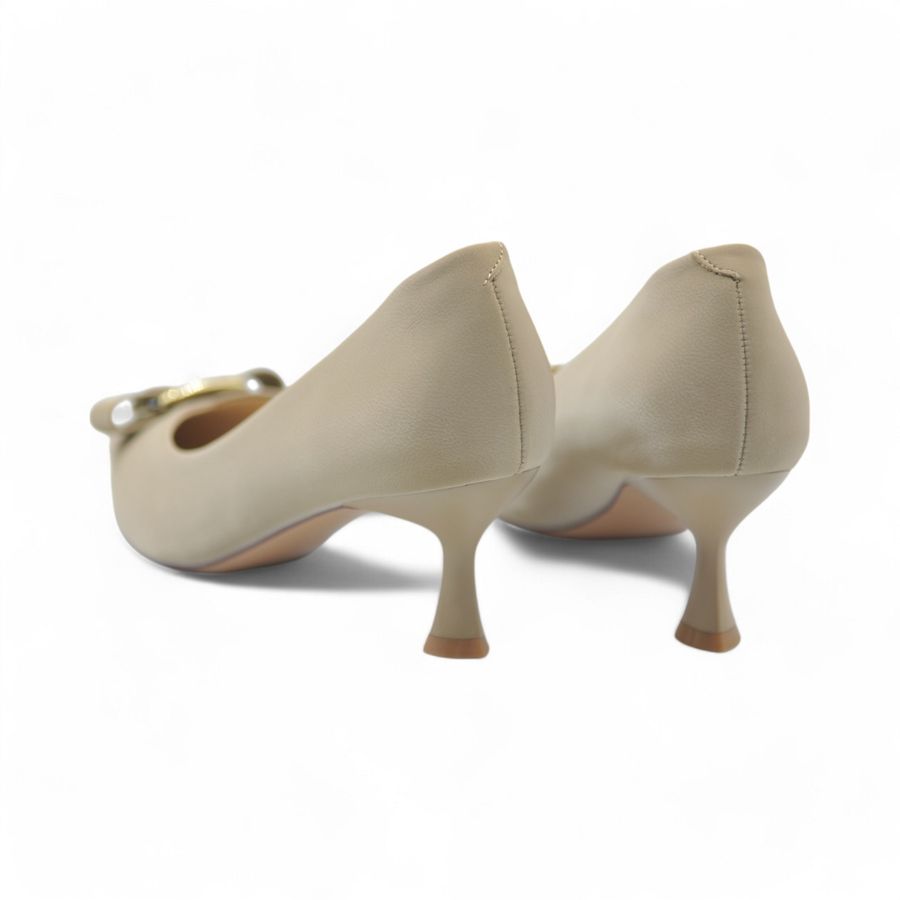 Giày Cao Gót Nữ TGG 668-29 Màu Nude Da Lụa Size 35