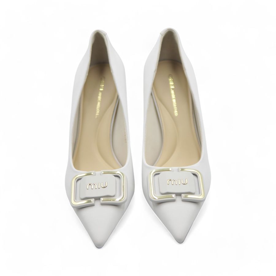 Giày Cao Gót Nữ TGG 969-5 Màu Kem Size 38