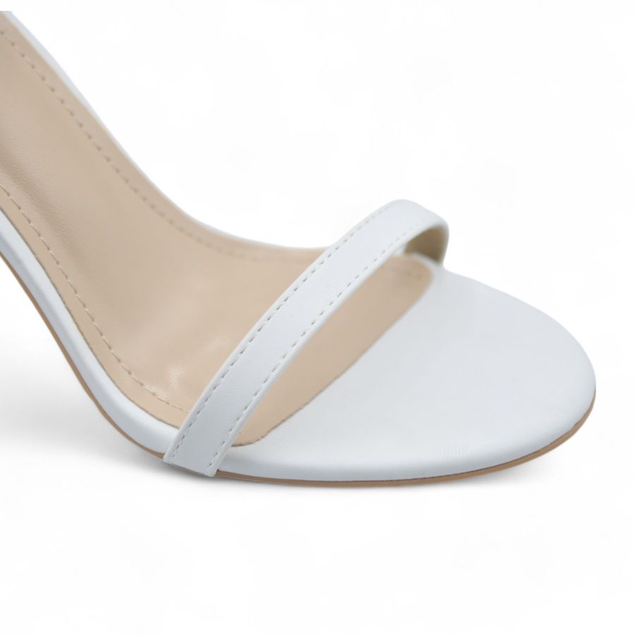 Giày Cao Gót Nữ TGG D1801 Màu Trắng Da Trơn Size 40