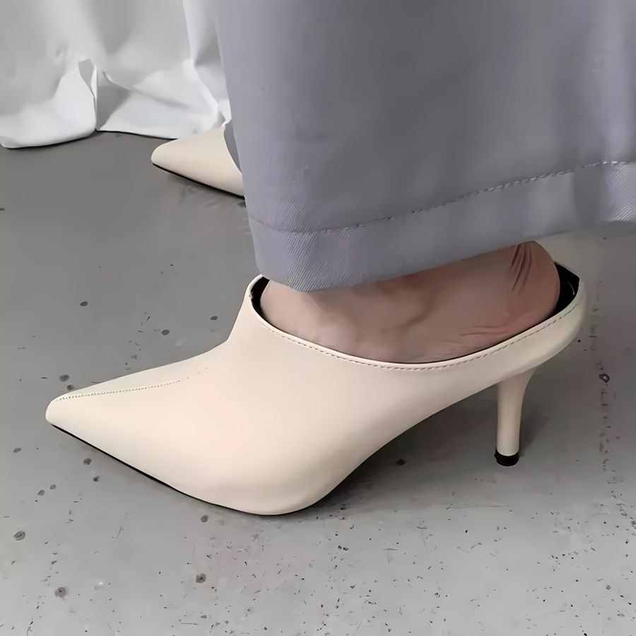 Giày Cao Gót Nữ TGG JBS1836 Màu Nude Da Mềm Size 38