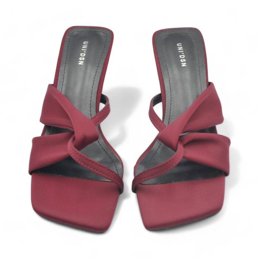 Giày Cao Gót Nữ TGG UN6022-2 Màu Đỏ Da Mềm Size 36