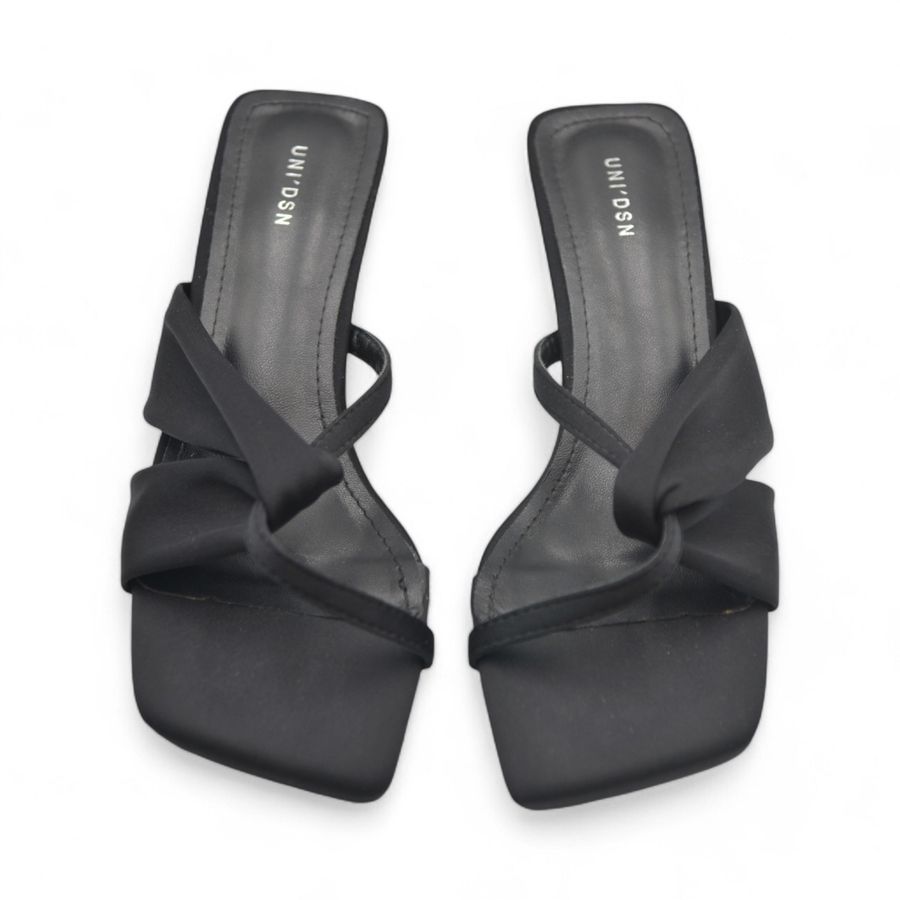 Giày Cao Gót Nữ TGG UN6022-3 Màu Đen Da Mềm Size 38