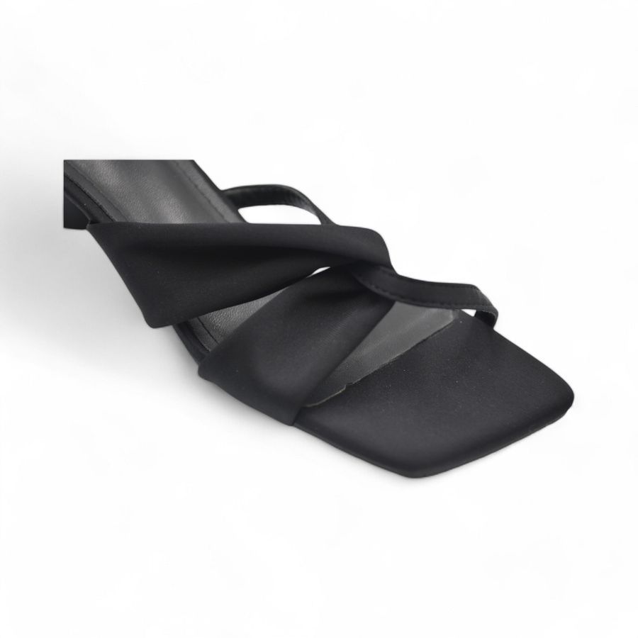 Giày Cao Gót Nữ TGG UN6022-3 Màu Đen Da Mềm Size 38