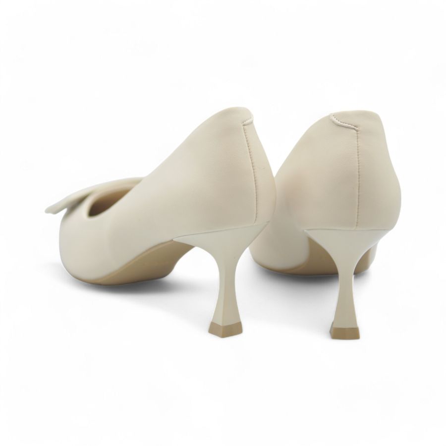 Giày cao gót TGG F3106-2 Da Lì Màu Be Size 36