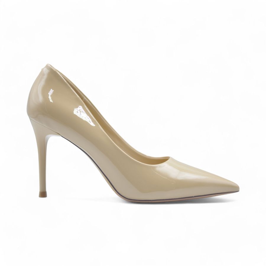 Giày Cao Gót TGG Q2023-21 Màu Nude Da Bóng Size 36