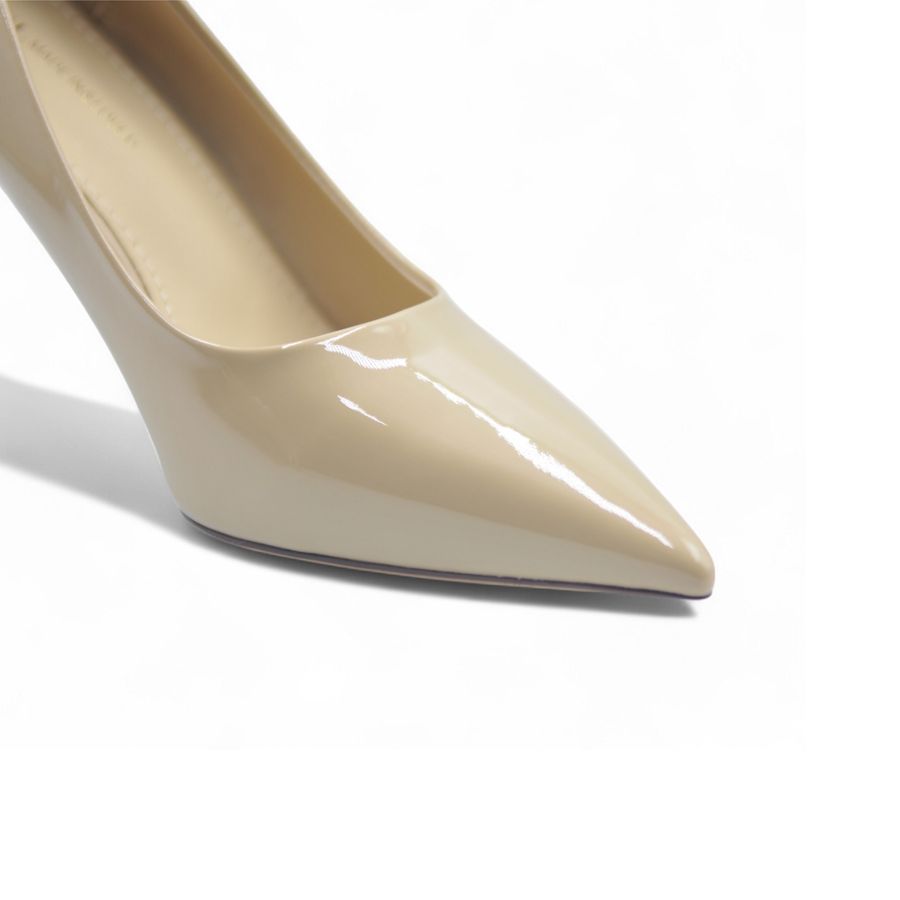 Giày Cao Gót TGG Q2023-21 Màu Nude Da Bóng Size 36