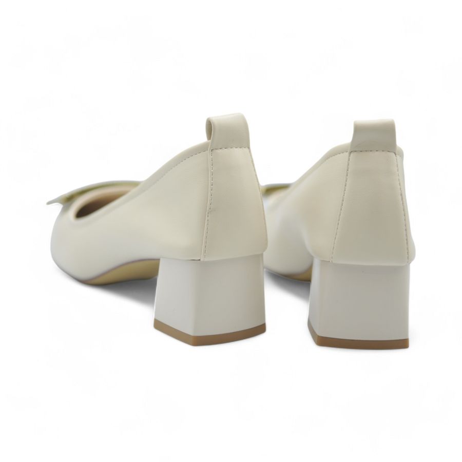 Giày cao gót TGG W5771 Da Mềm Màu Be Size 36