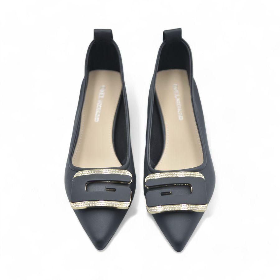 Giày cao gót TGG W5771 Da Mềm Màu Đen Size 35