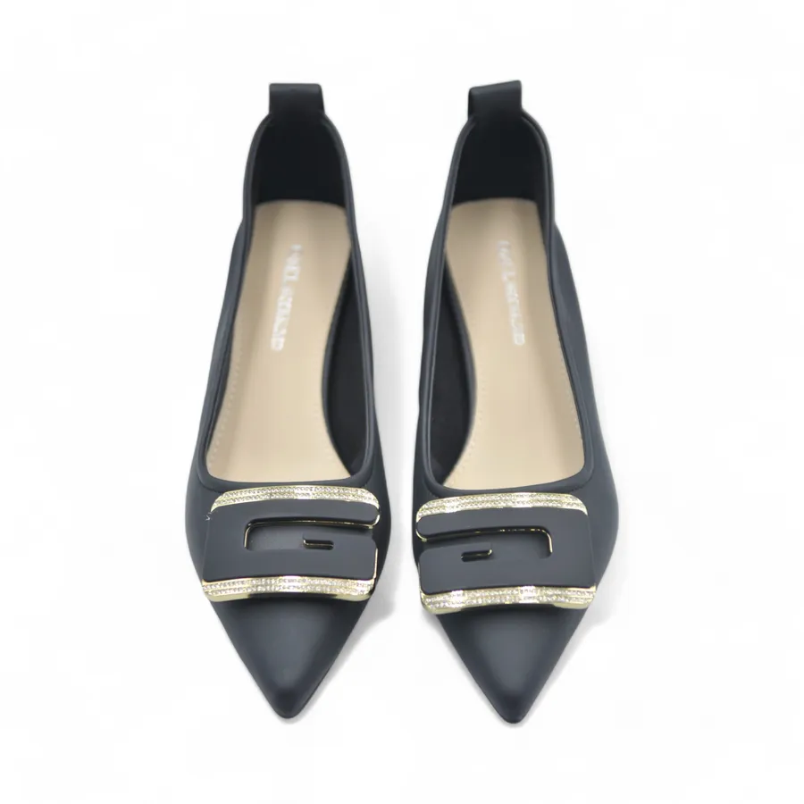 Giày cao gót TGG W5771 Da Mềm Màu Đen Size 36