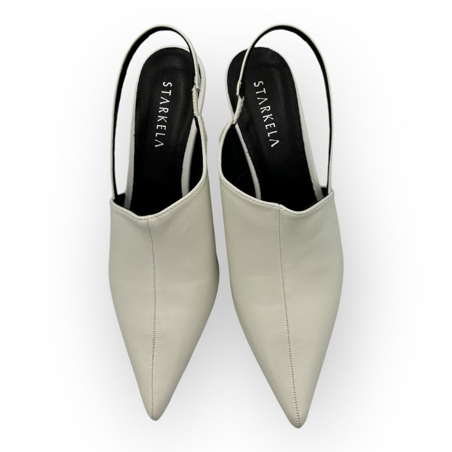 Giày Hở Gót Nữ TGG ST66-16 Màu Trắng Da Trơn Size 39