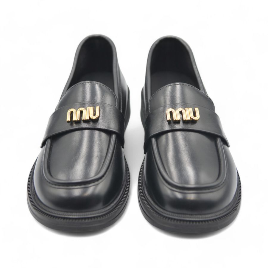 Giày Loafer Nữ TGG 3A885 Màu Đen Da Mềm Size 39