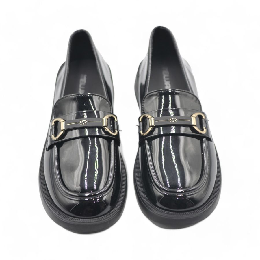 Giày Loafer Nữ TGG 9617 Màu Đen Da Bóng Size 36