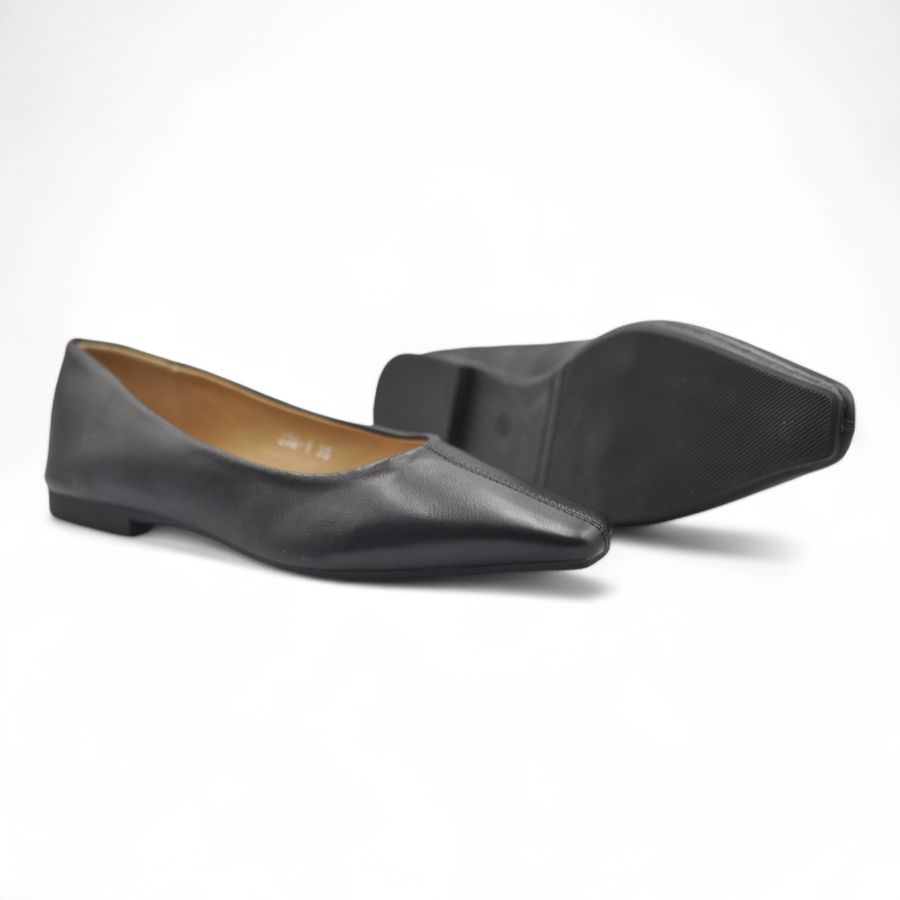 Giày Loafer Nữ TGG D236-1 Màu Đen Da Mềm Size 36