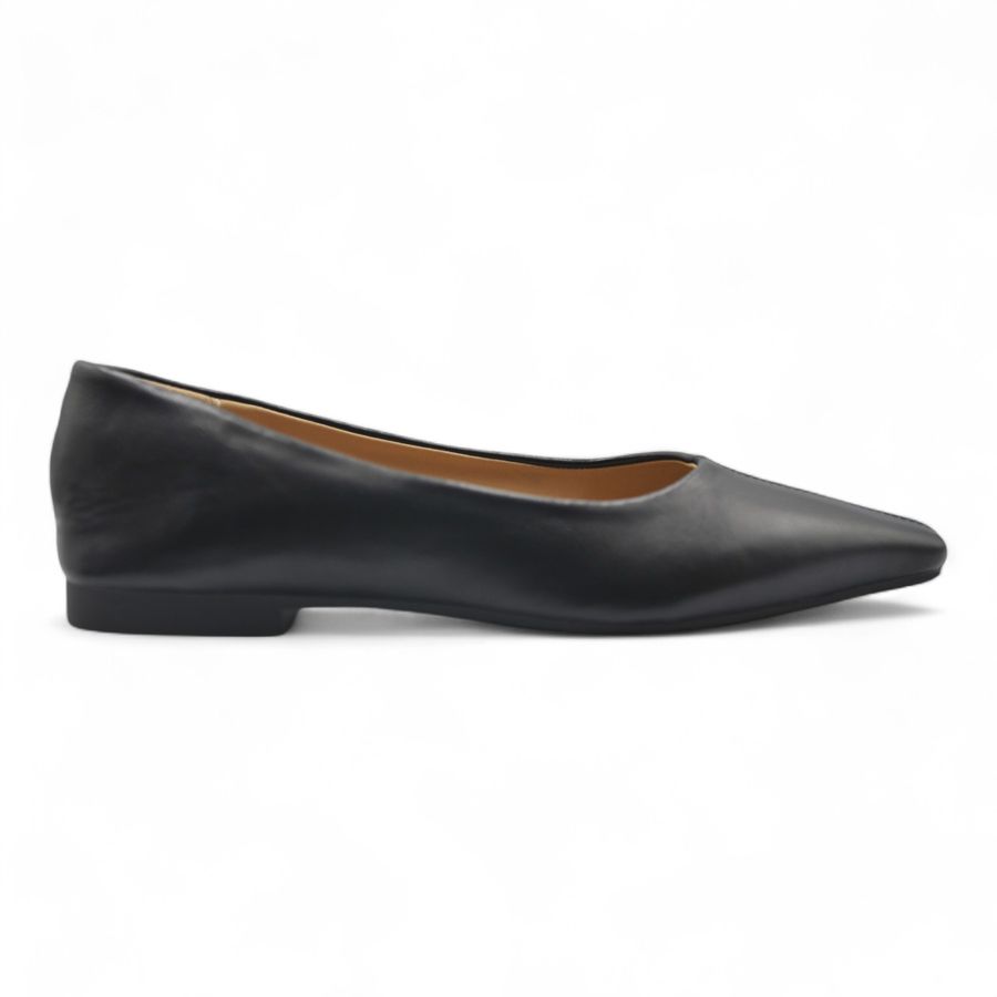 Giày Loafer Nữ TGG D236-1 Màu Đen Da Mềm Size 36