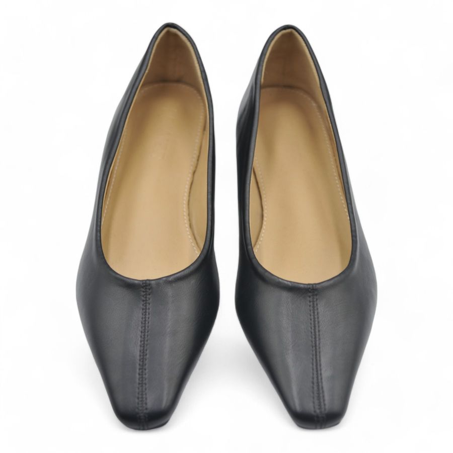 Giày Loafer Nữ TGG D236-1 Màu Đen Da Mềm Size 36