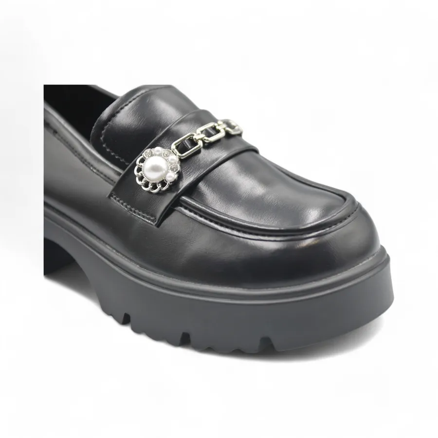 Giày Loafer Nữ TGG KL98818 Màu Đen Size 35
