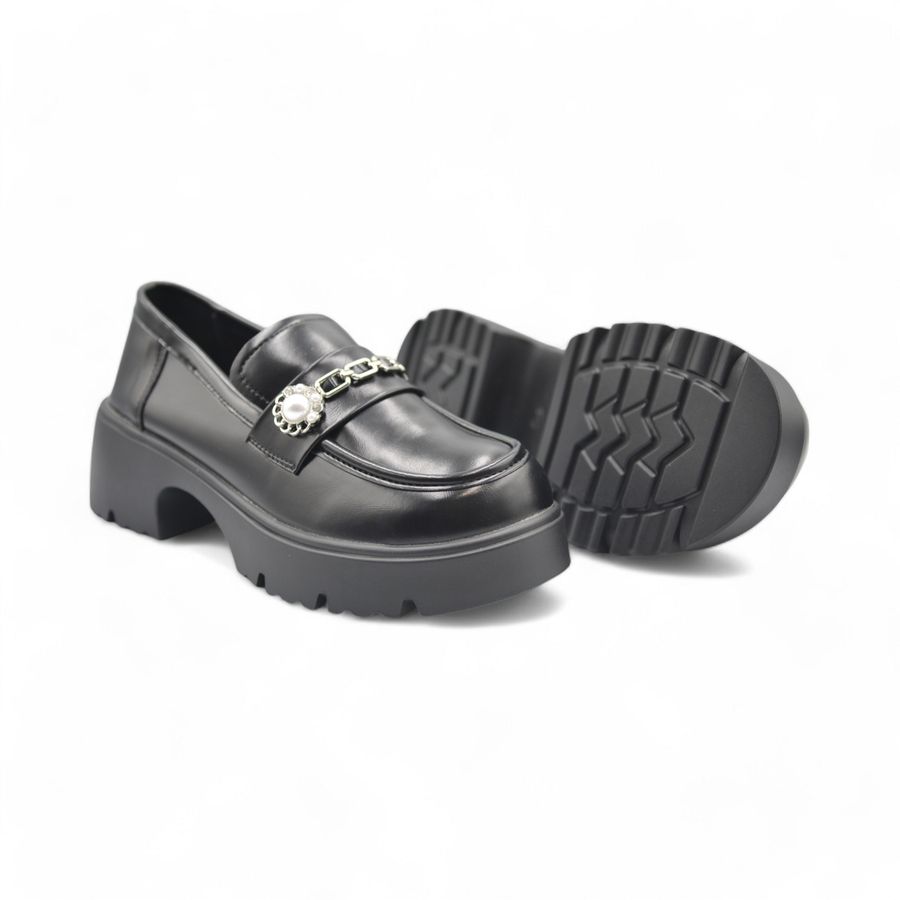 Giày Loafer Nữ TGG KL98818 Màu Đen Size 38