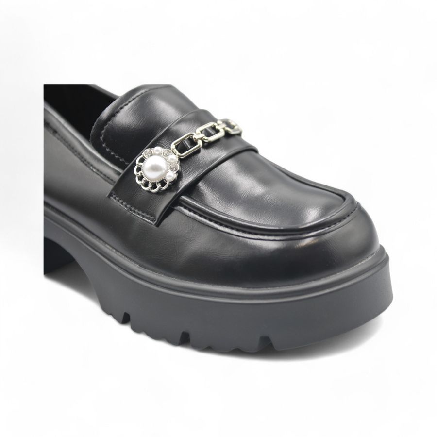 Giày Loafer Nữ TGG KL98818 Màu Đen Size 38