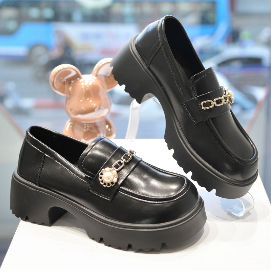 Giày Loafer Nữ TGG KL98818 Màu Đen Size 38
