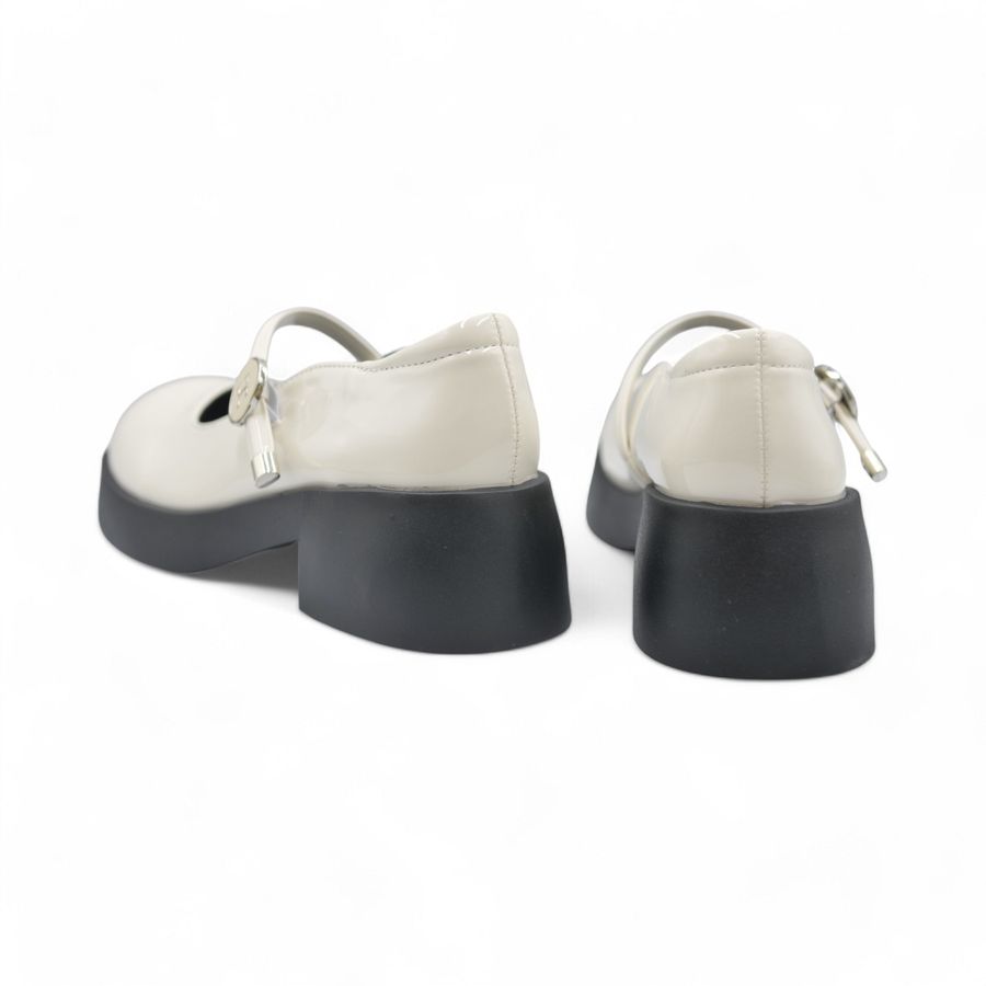 Giày Lolita Nữ TGG A88-11 Màu Trắng Da Bóng Size 39