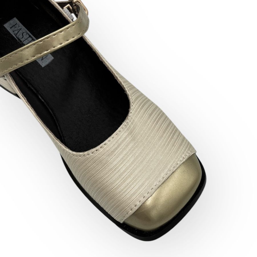Giày Mary Jane Nữ TGG D1704 Màu Trắng Da Mềm Size 37