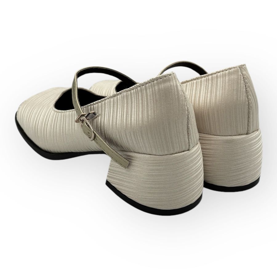 Giày Mary Jane Nữ TGG D1704 Màu Trắng Da Mềm Size 37