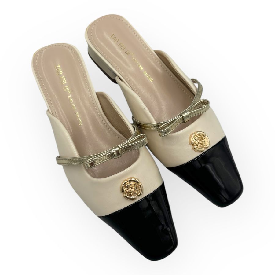 Giày Sục Nữ TGG D1803 Màu Nude Da Mềm Size 36