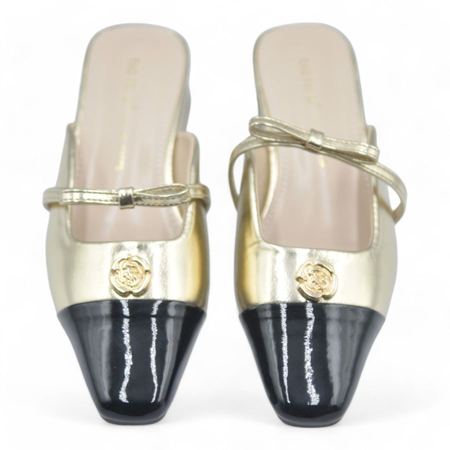 Giày Sục Nữ TGG D1803 Màu Vàng Da Mềm Size 39
