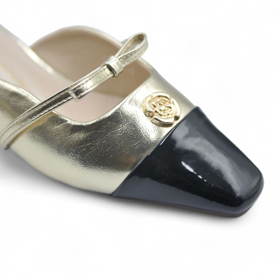 Giày Sục Nữ TGG D1803 Màu Vàng Da Mềm Size 39
