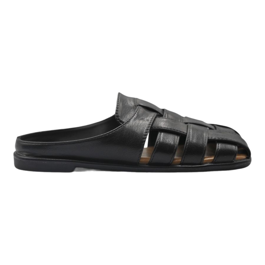 Giày Sục Nữ TGG L1213 Màu Đen Da Mềm Size 35