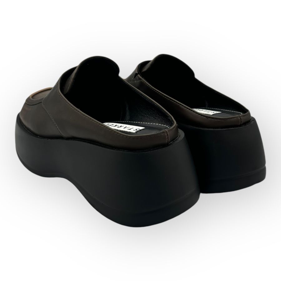 Giày Sục Nữ TGG SW8-810 Màu Nâu Da Pu Size 38