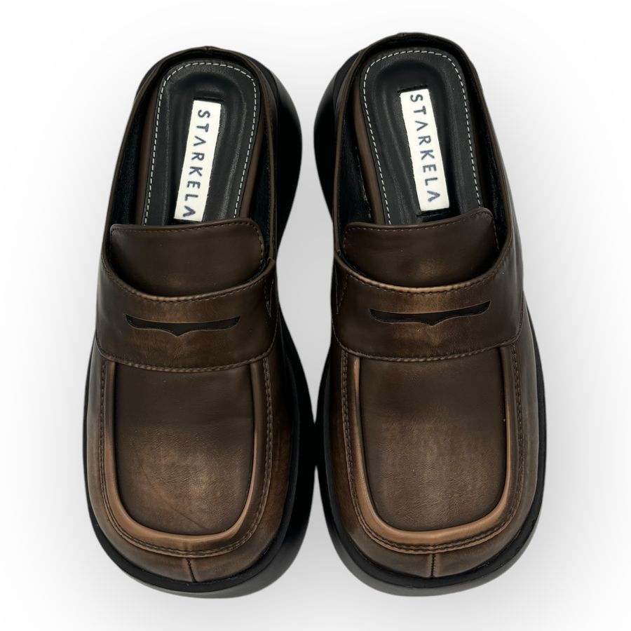Giày Sục Nữ TGG SW8-810 Màu Nâu Da Pu Size 38