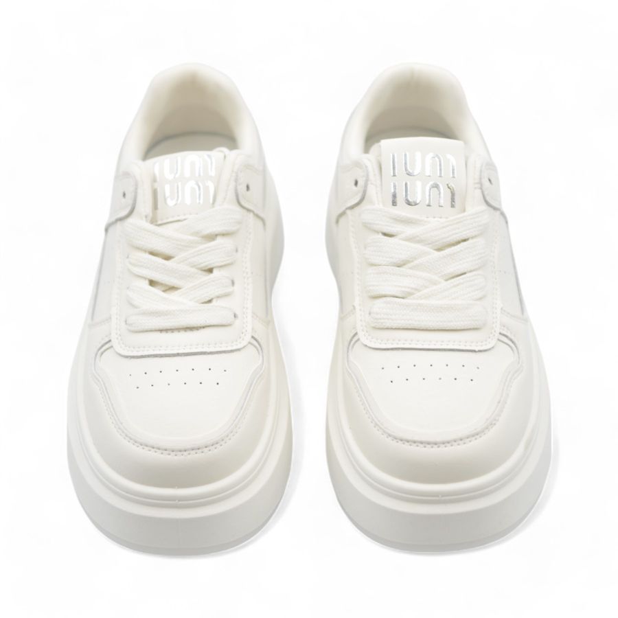 Giày Thể Thao Nữ TGG 8701 Màu Trắng Da Mềm Size 38