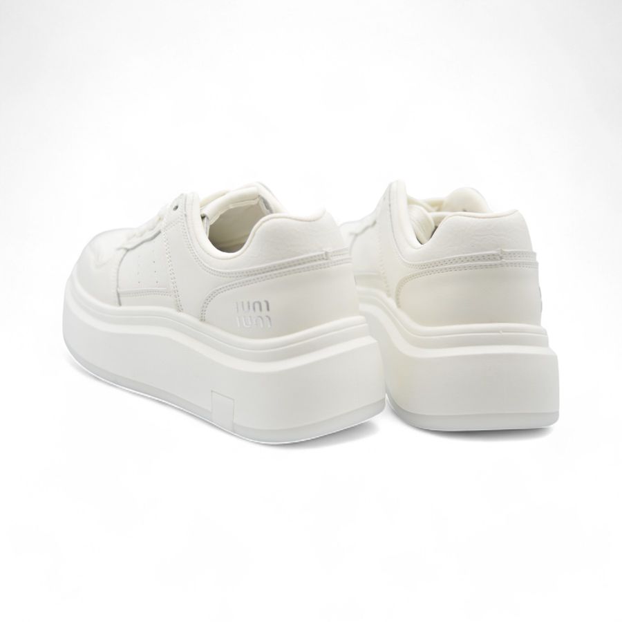 Giày Thể Thao Nữ TGG 8701 Màu Trắng Da Mềm Size 38