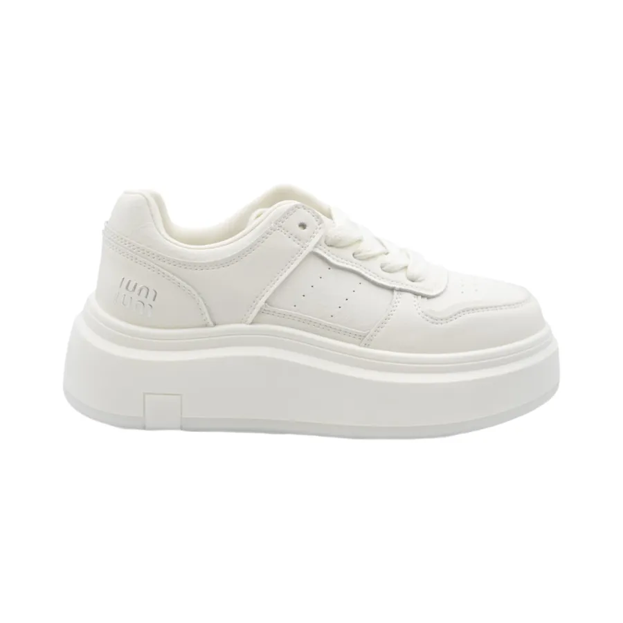 Giày Thể Thao Nữ TGG 8701 Màu Trắng Da Mềm Size 39