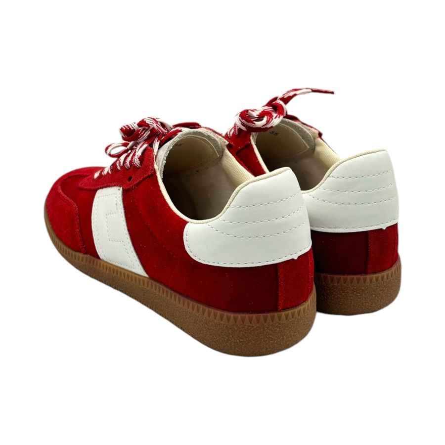 Giày Thể Thao Nữ TGG D066-8 Màu Đỏ Vải Mềm Size 36